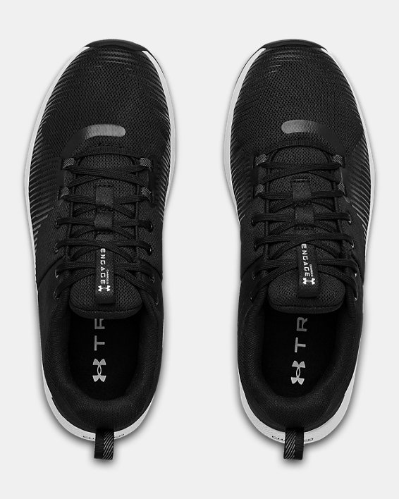 Chaussures d'entraînement UA Charged Engage pour homme, Black, pdpMainDesktop image number 2